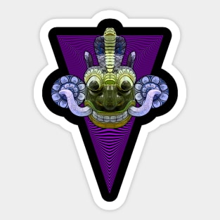 EYECHO Sri Lanka Neon Purple Devil Yaka Mask (Yaka, Raaksha) Sticker